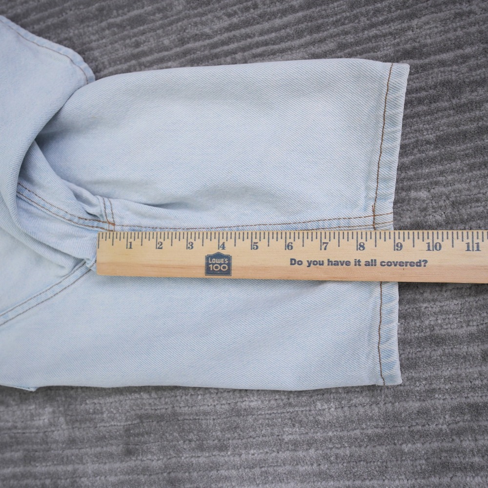 Vintage Gap Easy Fit Denim Shorts Mens 30 (29x9) Light Blue Made in USA Cotton - Picture 6 of 10